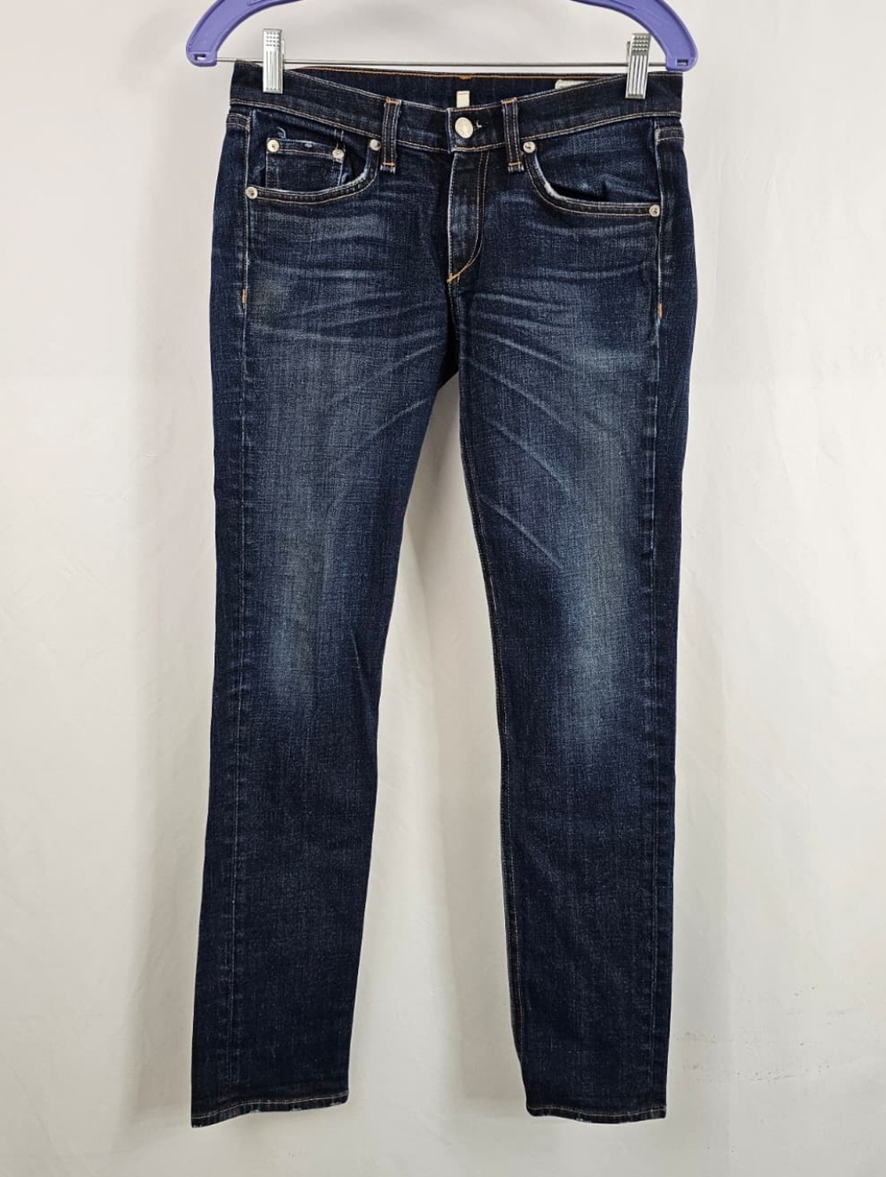 Rag & Bone The Dre Low Rise Slim Boyfriend Jeans, Sz 26